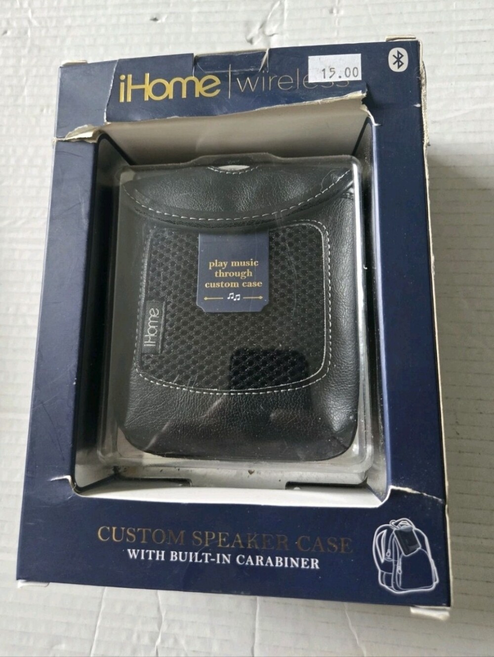 iHome Wireless Kennedy Stereo Speaker Est. 1956 Sound Flask iBT12 System W/ Case